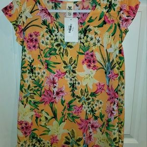 Sew In Love Gabby Fabric never wrinkle Lily Top, Large NWT